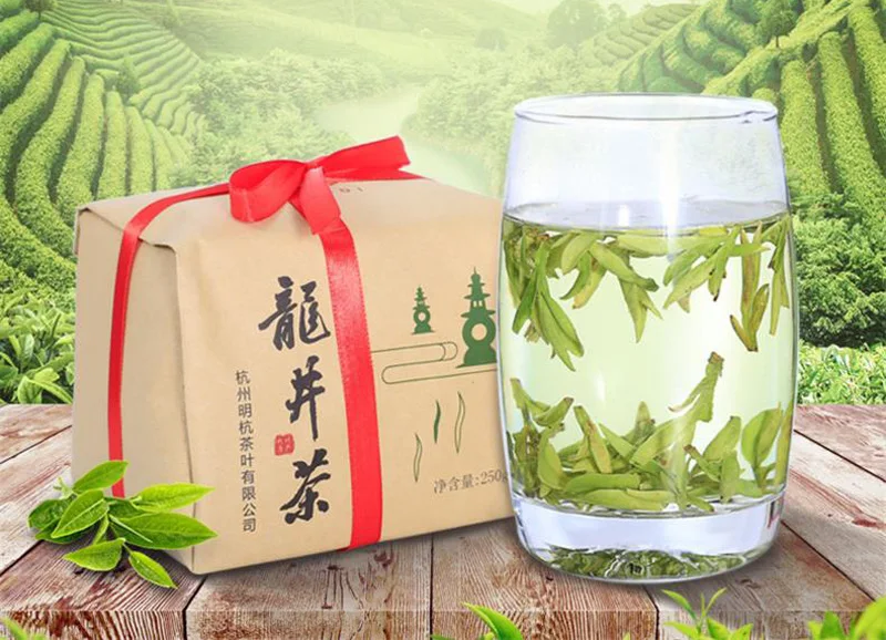 

Dragon Well Lung Ching Chinese Green Chinese Tea Loose Leaf Dragonwell Fresh Tea With Toasty Bean Flavor 250g