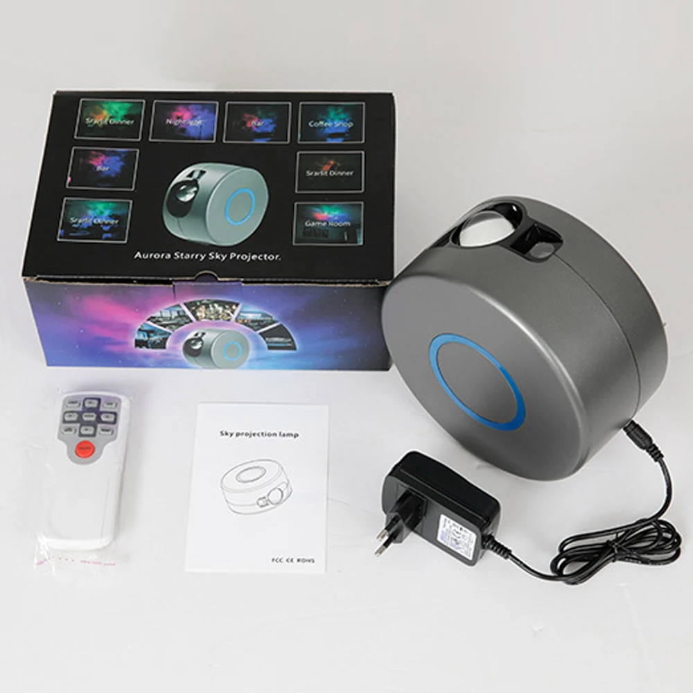 Лазерный проектор галактики звездное небо вращающийся водяной машущий ночник
