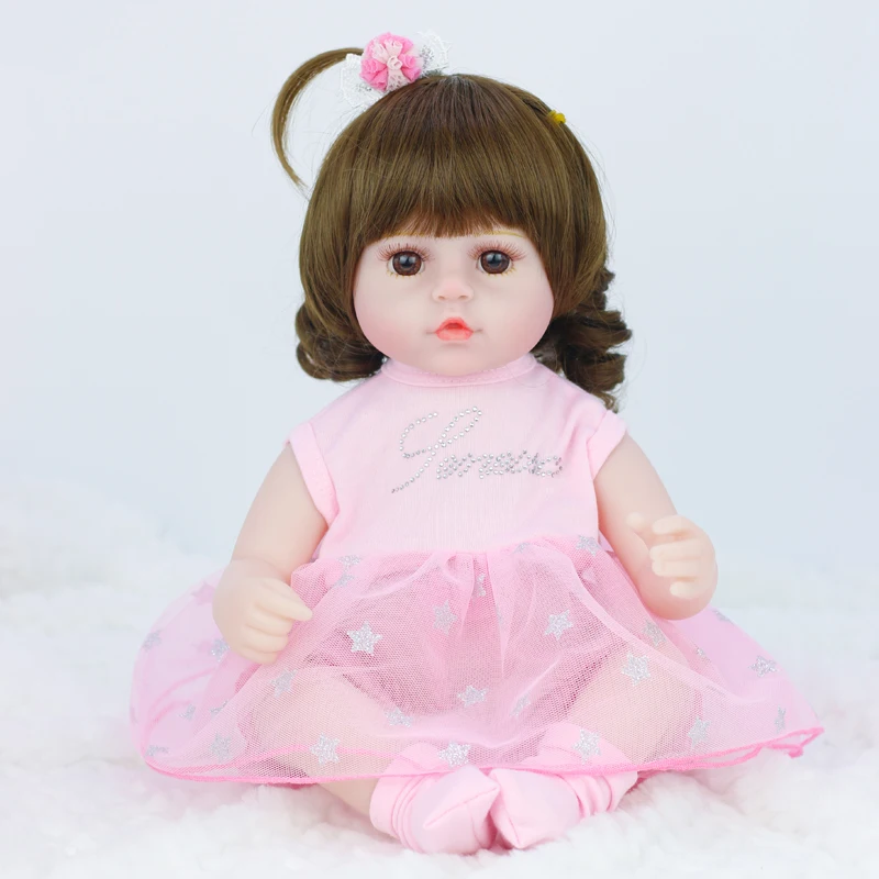 

42cm Silicone Reborn Doll Simulation Baby Bebe Dolls Reborn Soft Toddler Baby Toys For Girls Child Birthday Christmas Gifts