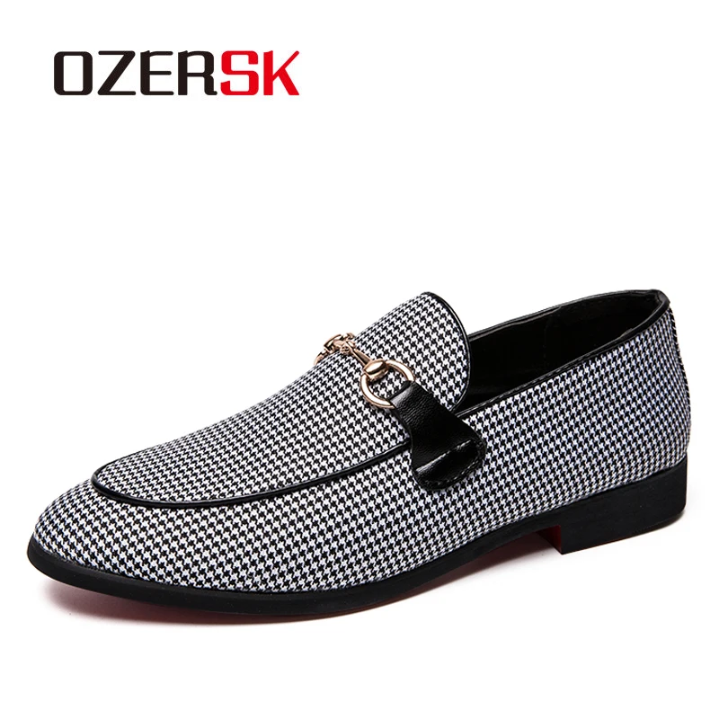 OZERSK/Официальные лоферы Мужские модельные туфли Оксфорды для мужчин Zapatos Hombre Vestir