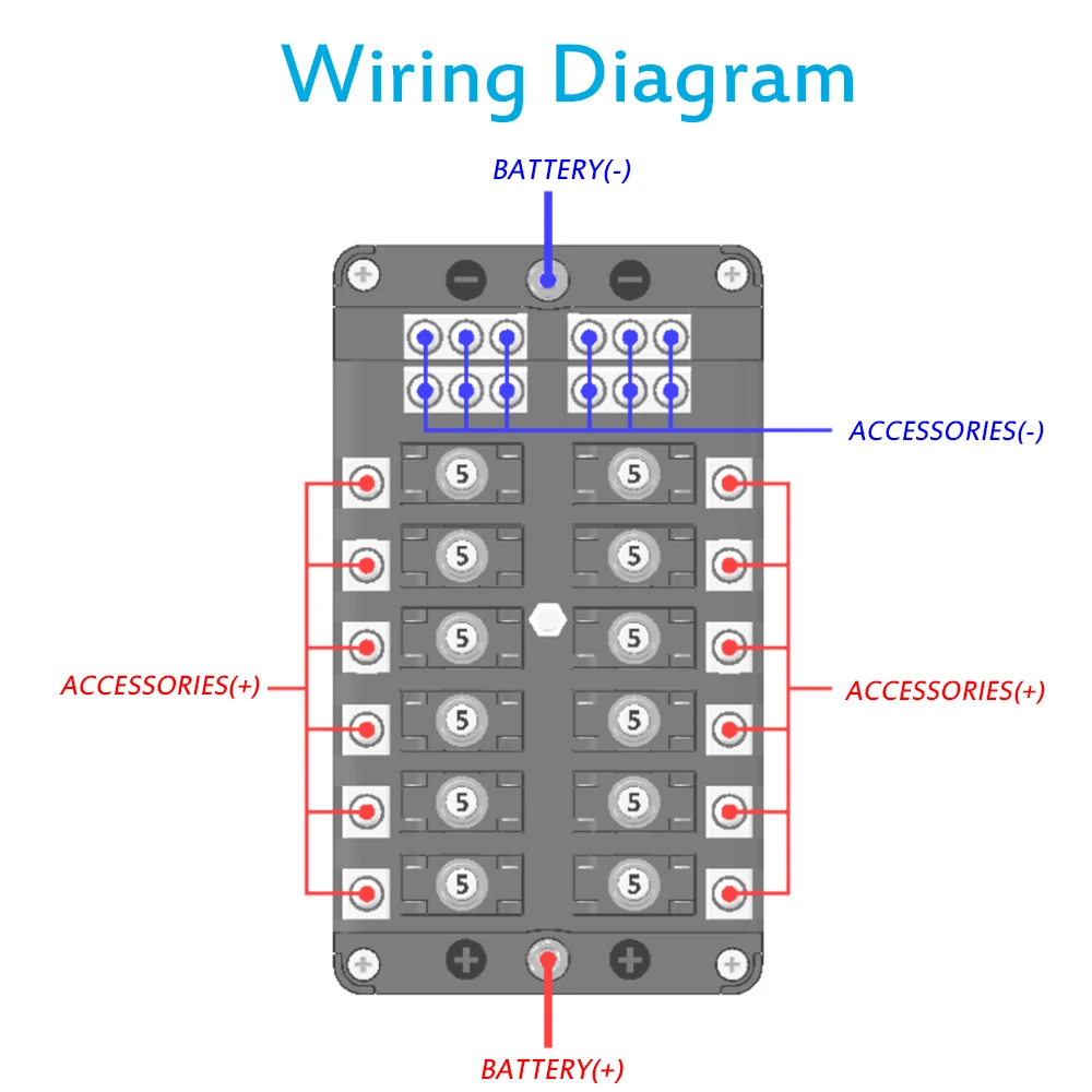 Автомобильный 12 сторонний держатель MICTUNING для защиты от перегрузки с