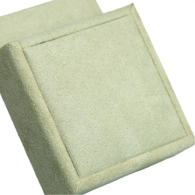 

Ring box, Suede Jewelry Box Storage Case Organizer Holder With Lid Box Holder for Wedding Ceremony Pendant Display Jewelry Case