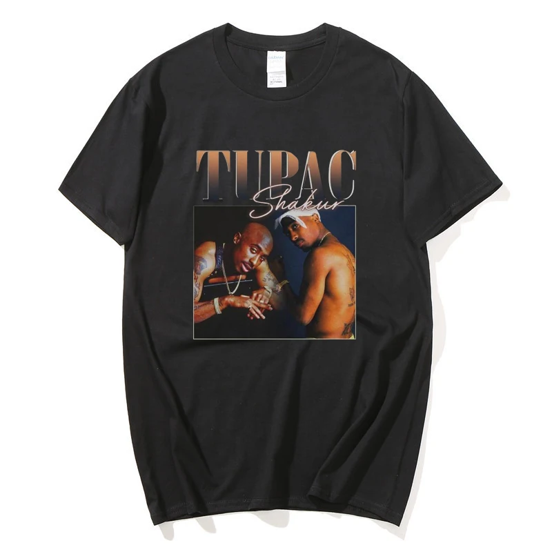 

Tupac 2pac Hip Hop Funny T-shirt T Shirt Men Vintage Graphic Novelty Streetwear T Shirt Punk Custom Summer Japanese Kpop Clothes