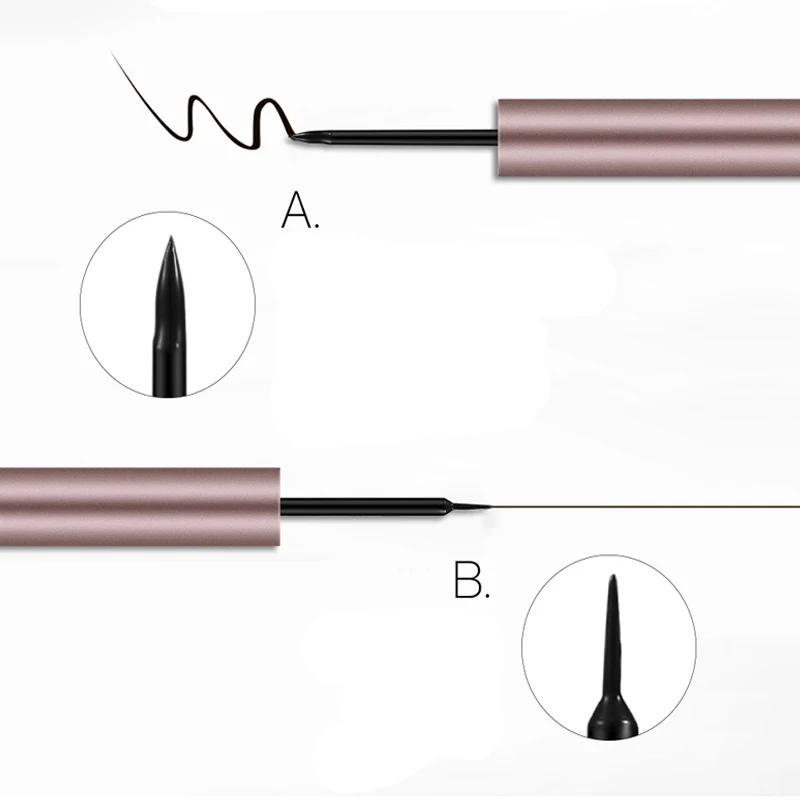 

Waterproof Liquid Eyeliner Pencil Quick Dry Long Lasting Natural Black Matte Not Blooming Liquid Eyeliner Cosmetics 1pcs