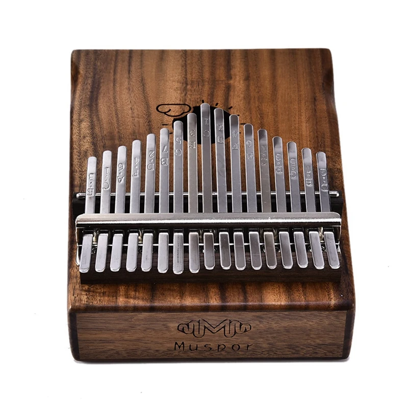 

Muspor Kalimba 17 Keys Thumb Piano with Instruction and Tune Hammer Wood EQ Finger Piano for Kids Adult Beginners Professionals