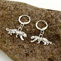 design leopard hoop earrings for women female vintage metal jewelry statement pendant charms drop earring gifts mujer