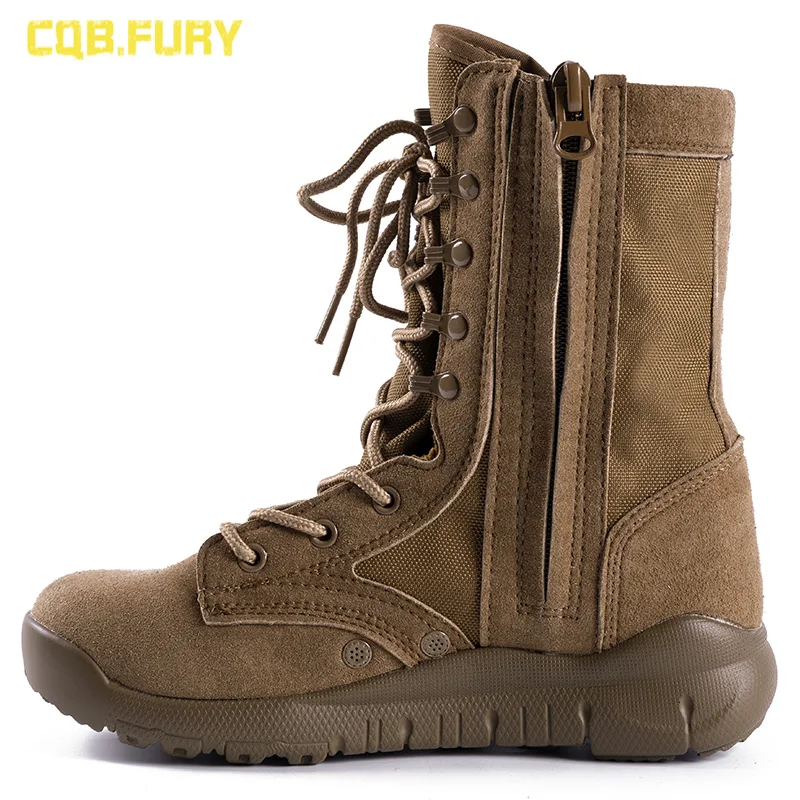 

Fall High-Top Zipper Combat Couple Special Forces Military Fans Tactical Desert Mountaineering Land Battle Martin Training Boots