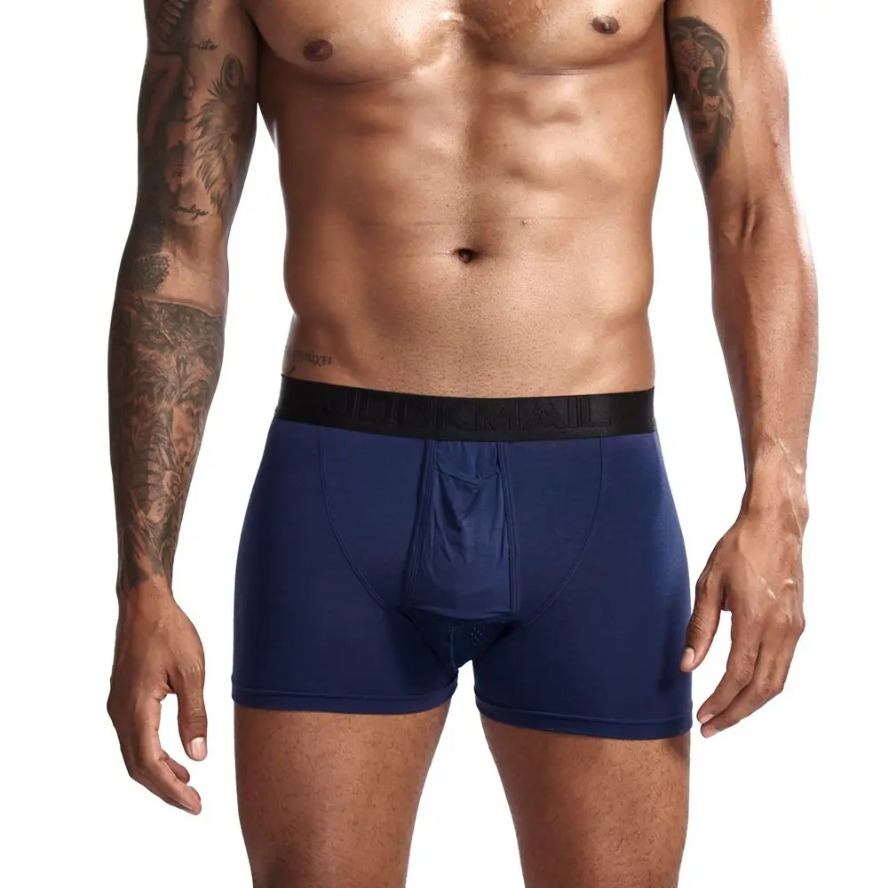 JOCKMAIL модал Мужское нижнее белье боксершортики сетка Мошонка уход капсула функция молодежное здоровье сеульская выпуклая разделительная пестрые трусы