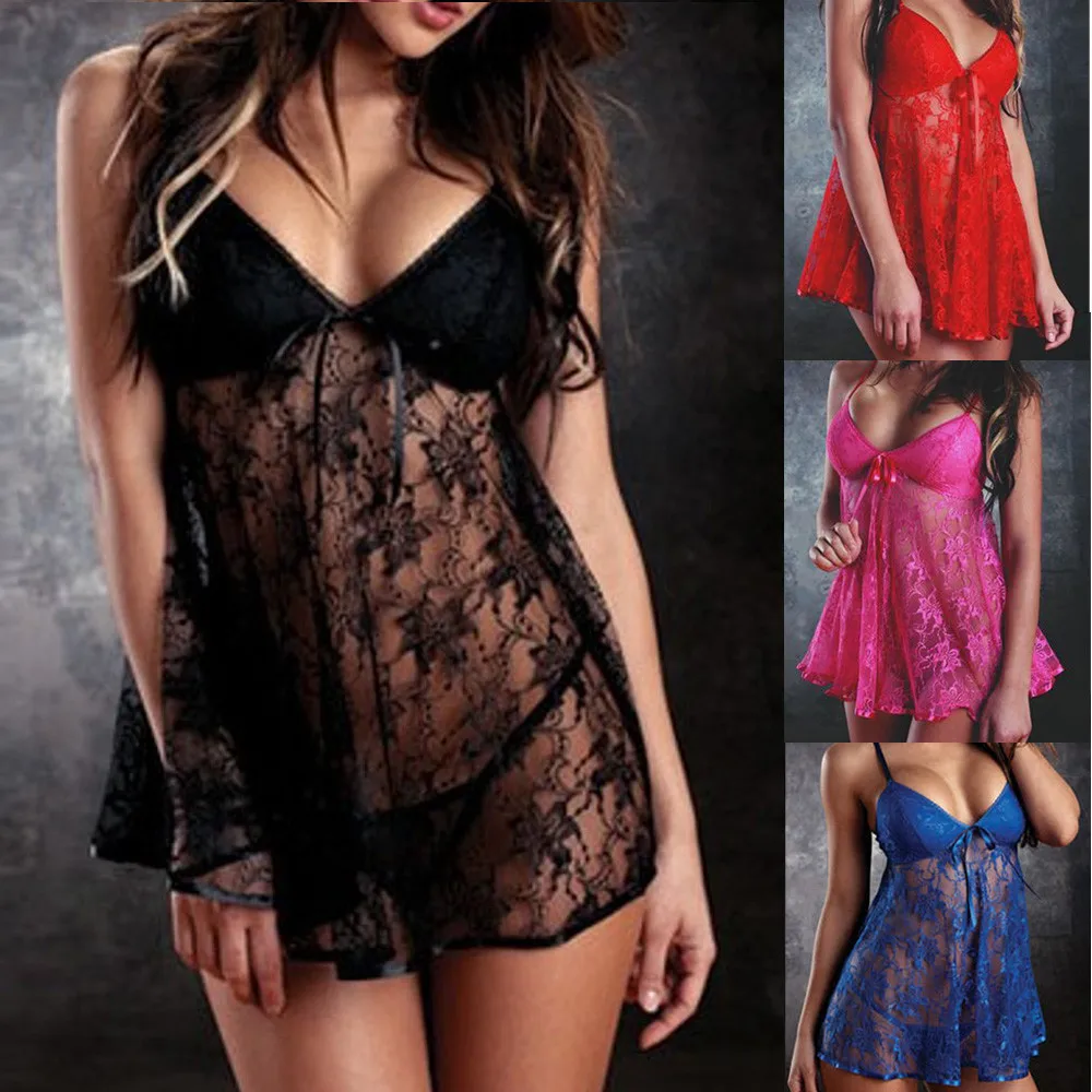 KLV 2019 Женские лифы для сексуального женское белье с вырезом Babydoll боди