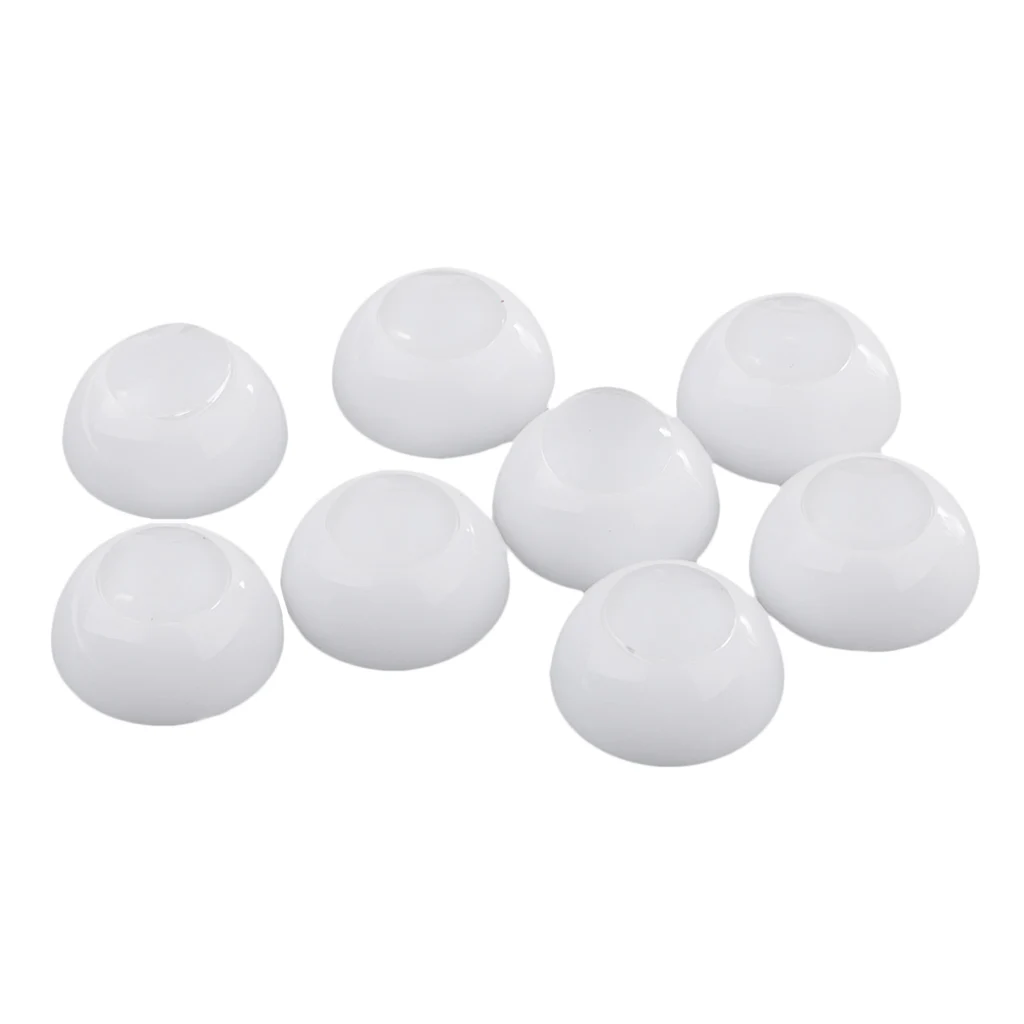 

4 Pairs Of 18mm Acrylic Plastic Semicircular Hollow Doll Eyes W / Separate 10mm