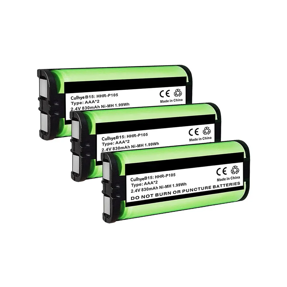 2 4v nimh hhr p105 cordless phone battery for panasonic hhr p105a kx tg5777 kx tga242 kx tga571 type 31 home handset telephone free global shipping
