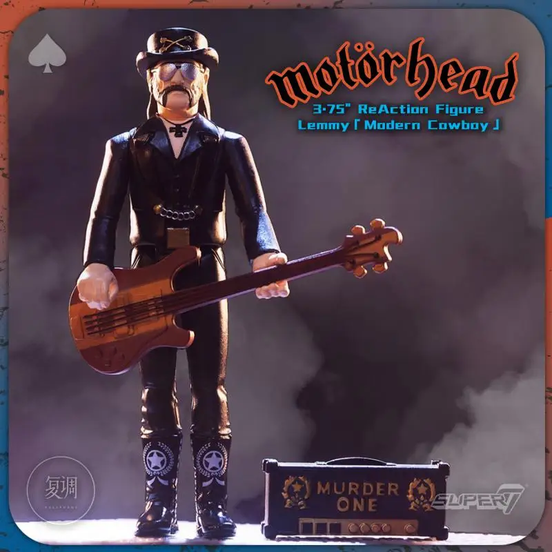 

Super7 Motorhead Lemmy Modern Cowboy Motorhead Hang Card Toy Action Figures Toys for Children Gift