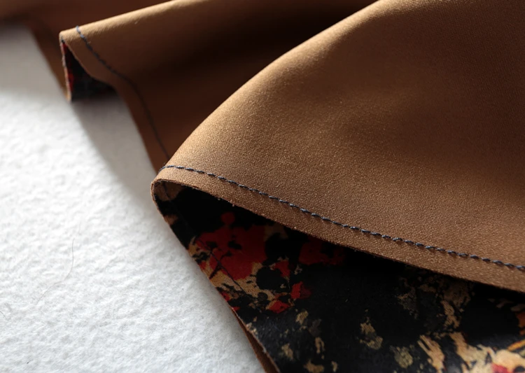 Модный женский замшевый плащ Осень Зима Тонкий с поясом женский винтажный принт длинный ветровка плюс размер женское пальто