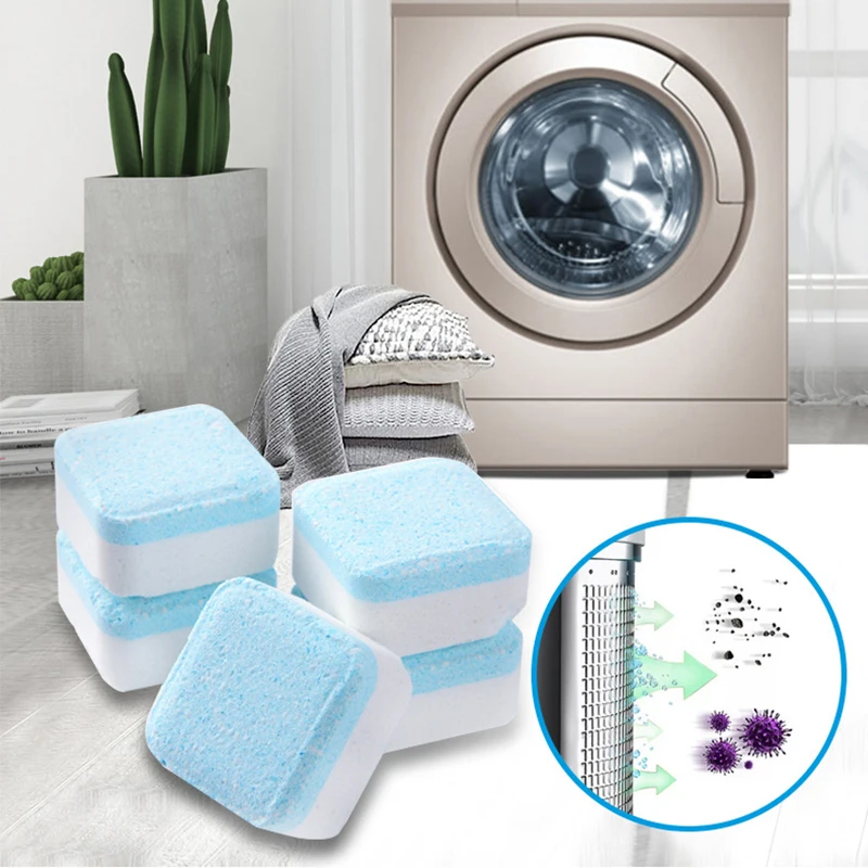

Washing Machine Cleaner Descaler Deep Cleaning Tablets For Front Loader & Top Load Washer Clean Inside Drum And Laundry Tub Seal