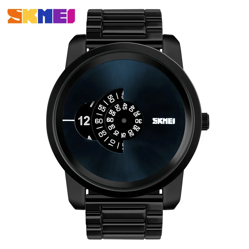 Часы наручные SKMEI Мужские кварцевые модные креативные Роскошные полностью