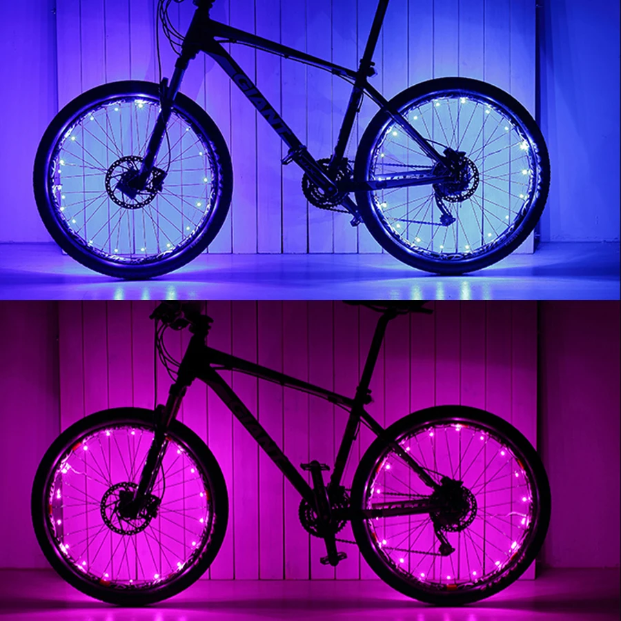 2 шт. светодиодный подсветка для велосипедного колеса яркие спицы Премиум 7