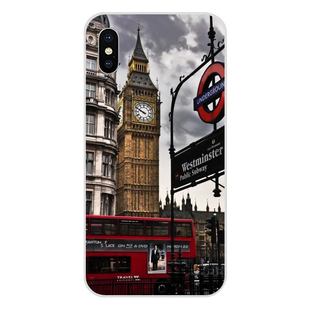 London Collage Art Soft TPU Pattern Phone For HTC Desire 530 626 628 630 816 820 830 One A9 M7 M8 M9 M10 E9 U11 U12 Life Plus | Мобильные