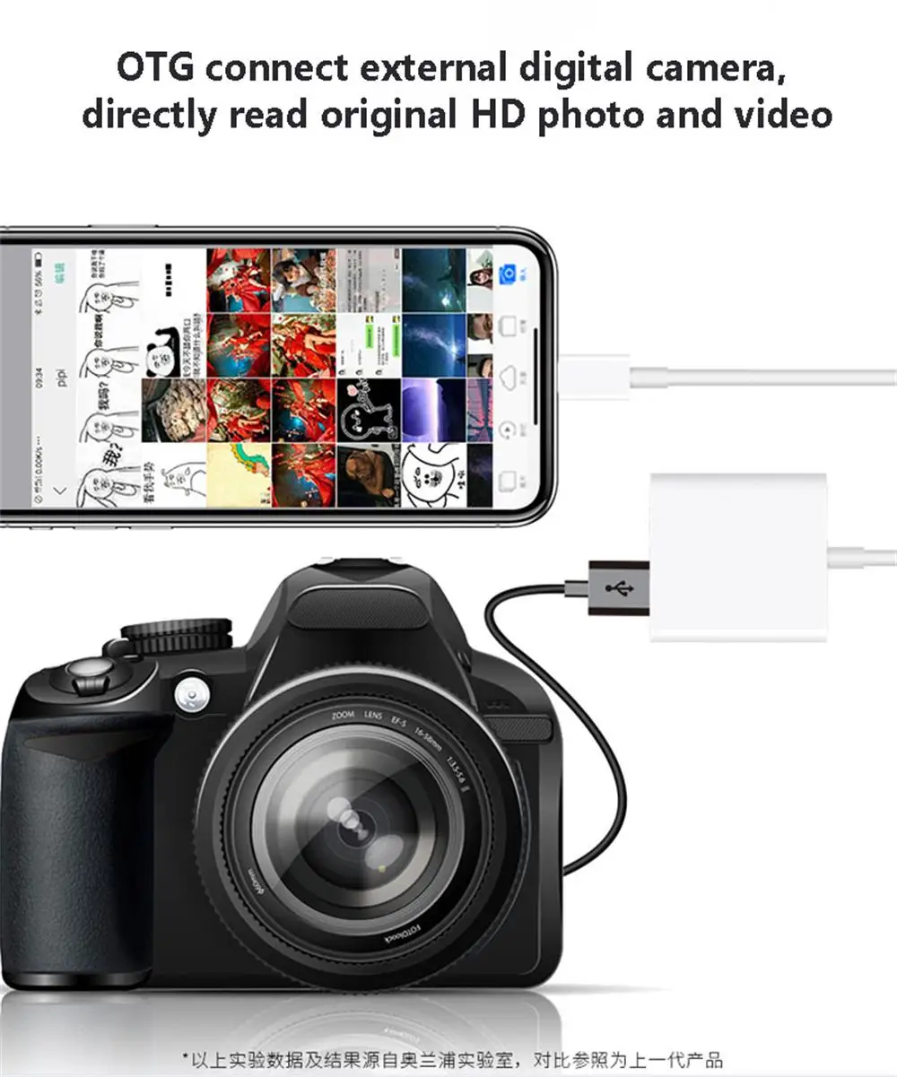 OTG USB адаптер для камеры для lightning ios 13 пианино MIDI клавиатура разъем с зарядным портом для iphone iPad
