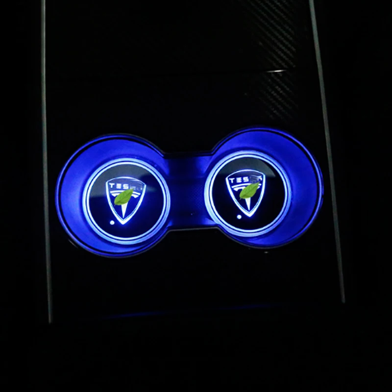 Модификации 2 шт. разноцветные СВЕТОДИОДНЫЕ Воды Coaster воды Стекло атмосферу