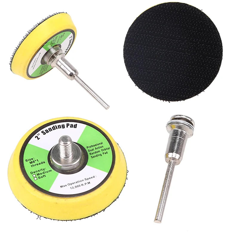 

Polishing Pad Buffing Plate Disc Adhesive Backed Hooks Sanding Backing Pads for Sponge Car Shank Electric Grinder Rotary Tools