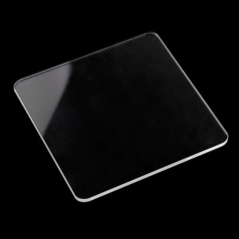 10*10cm 1Pc Acrylic Transparent Plate Clay Pottery Sculpture Tool Workbench Pressure Tools Art Craft | Дом и сад