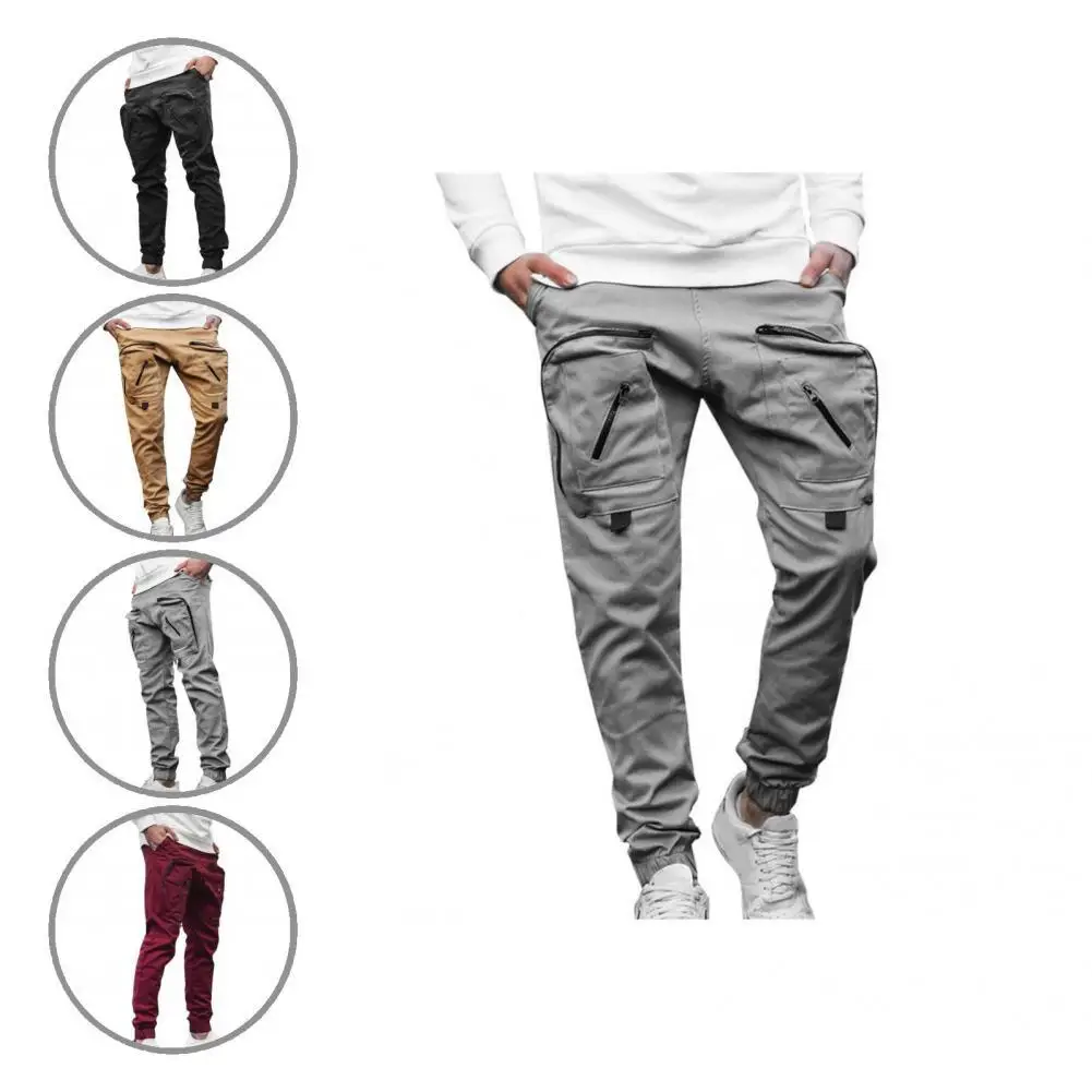 

Streetwear Trendy Ankle-banded Autumn Trousers Sports Men Cargo Pants Young for Home