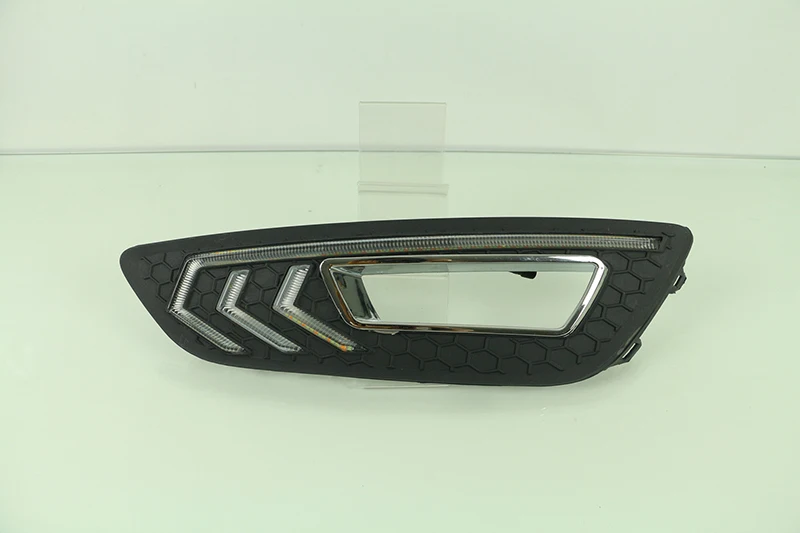 Дневные ходовые огни для Ford Focus 3 mk3 2015 2016 2017 2018 светодиодные дневные желтые