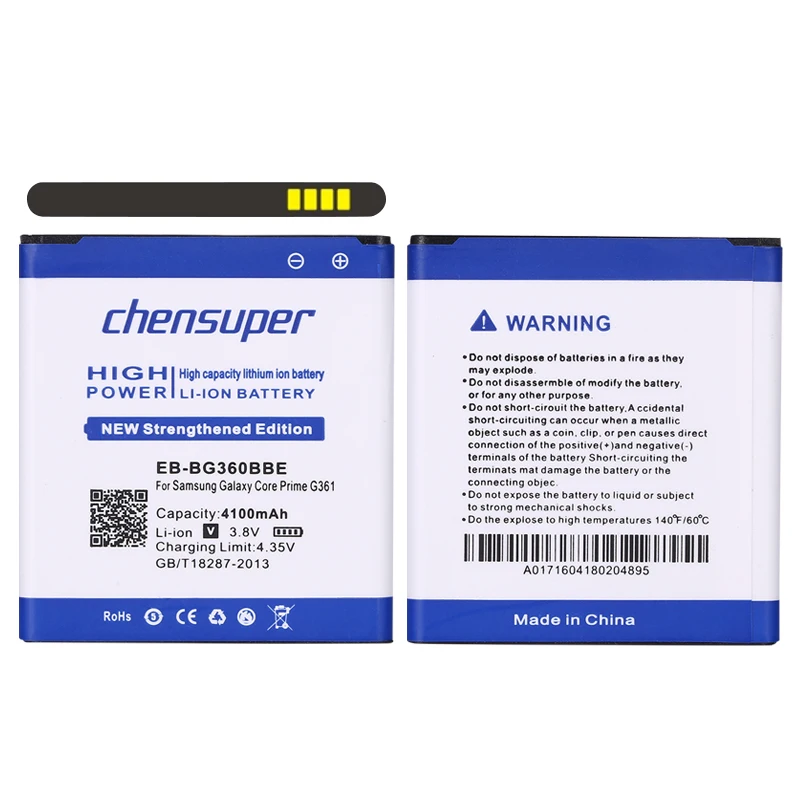 4100mAh EB-BG360BBE EB-BG360CBC Battery for Samsung Galaxy Core Prime G360 G3608 G3606 G3609 J2 Win 2 Duos TV SM-G360BT | Мобильные