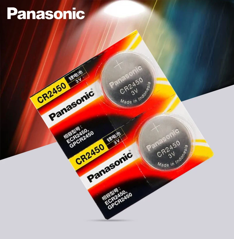 5 шт. новые оригинальные Panasonic CR2450 CR 2450 3V литиевая батарея таблеточного типа
