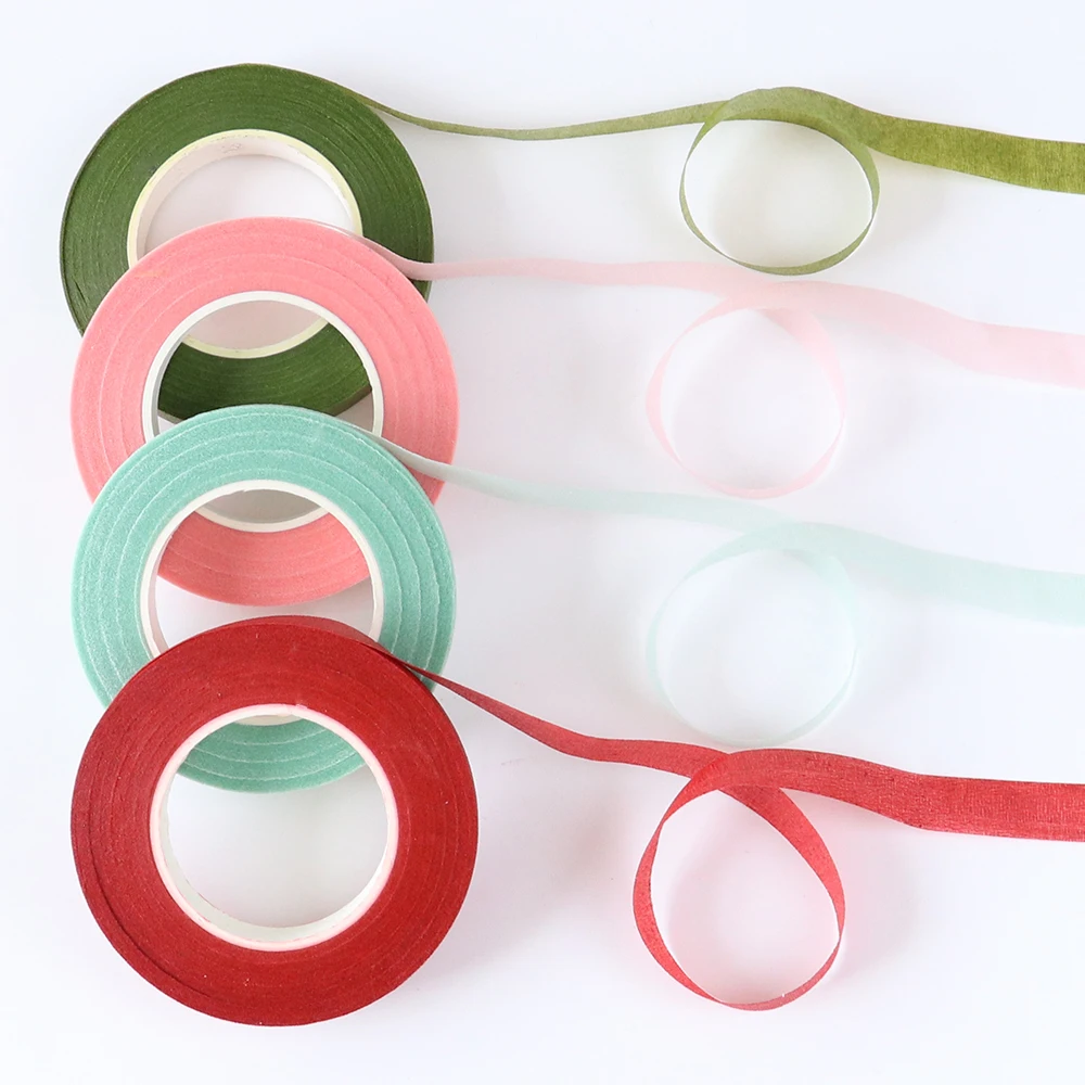 15 Цвет целый рулон сплошной само клейкая лента букет Цветочная для ствола