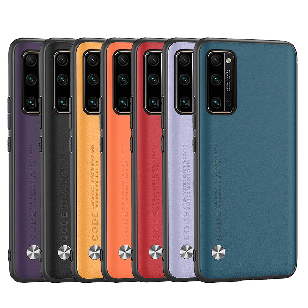 Чехол-накладка для Huawei P20 P30 P40 P50 Pro Mate 20X 10 20 30 40 Nova 7 SE Honor View Plus 30S кожаный