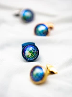 kflk luxury shirt gift designer cufflinks for mens gift brand wedding cuff links the earth globe button male high quality
