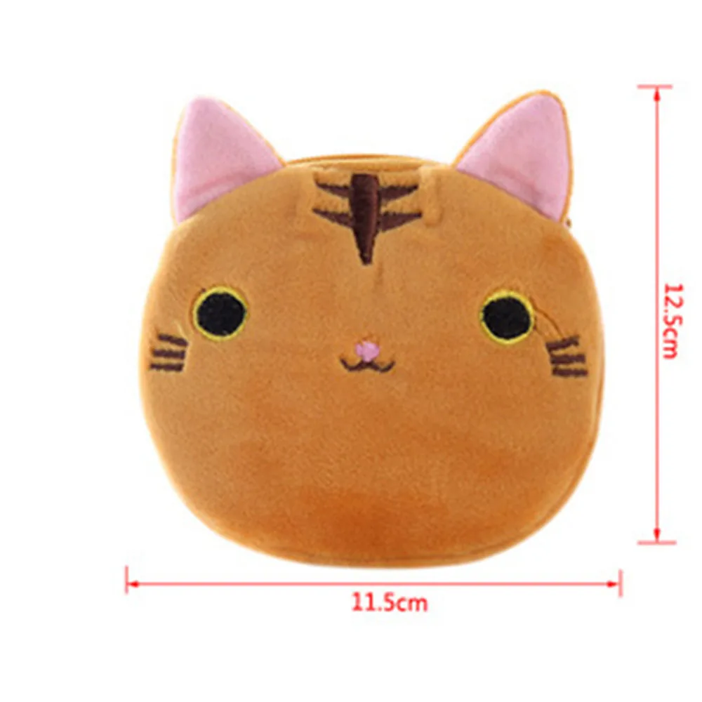 1 шт., 6 цветов, Kawaii Cat, кошелек для монет на молнии, высокое качество, сумка для хранения денег, 10 см, брелок, Подарочный кошелек, мини-карман, сумка для монет