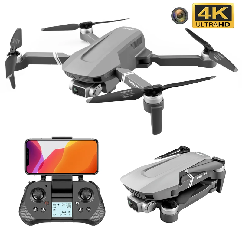 F4 RC Дрон GPS 2 оси 4K двойной Камера Anti Shake Gimbal Profesional с 5G Wi Fi FPV 2000 м передачи