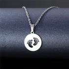 Ожерелье из нержавеющей стали в 16 стилях, женское простое длинное ожерелье, прямоугольное ожерелье с подвеской, эффектное ожерелье для пар