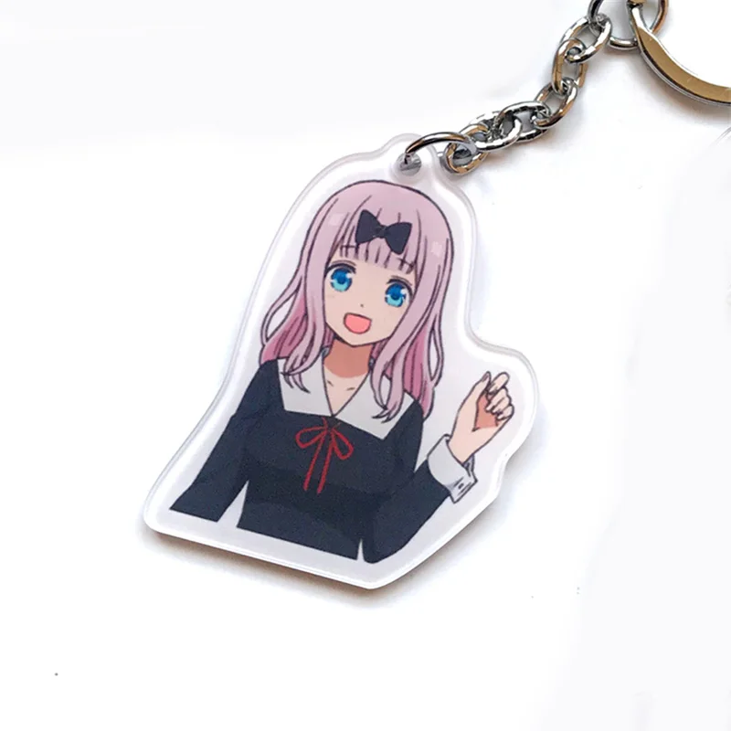 1 шт. Kaguya sama: Love Is War аниме мультфильм акриловый брелок для ключей с принтом