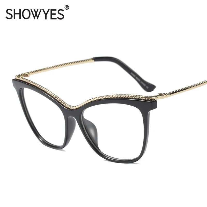 Модные оправы для очков женские негабаритные очки по рецепту оптическая Оправа