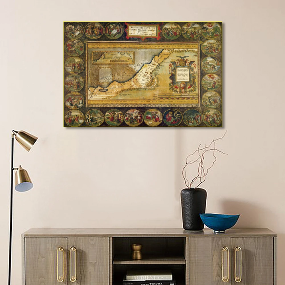 Абстрактная Картина на холсте каллиграфия почтовый штамп Греция ВИНТАЖНЫЙ