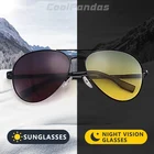 Солнцезащитные очки CoolPandas поляризационные для мужчин и женщин, авиаторы с фотохромными линзами дневного и ночного видения, для вождения