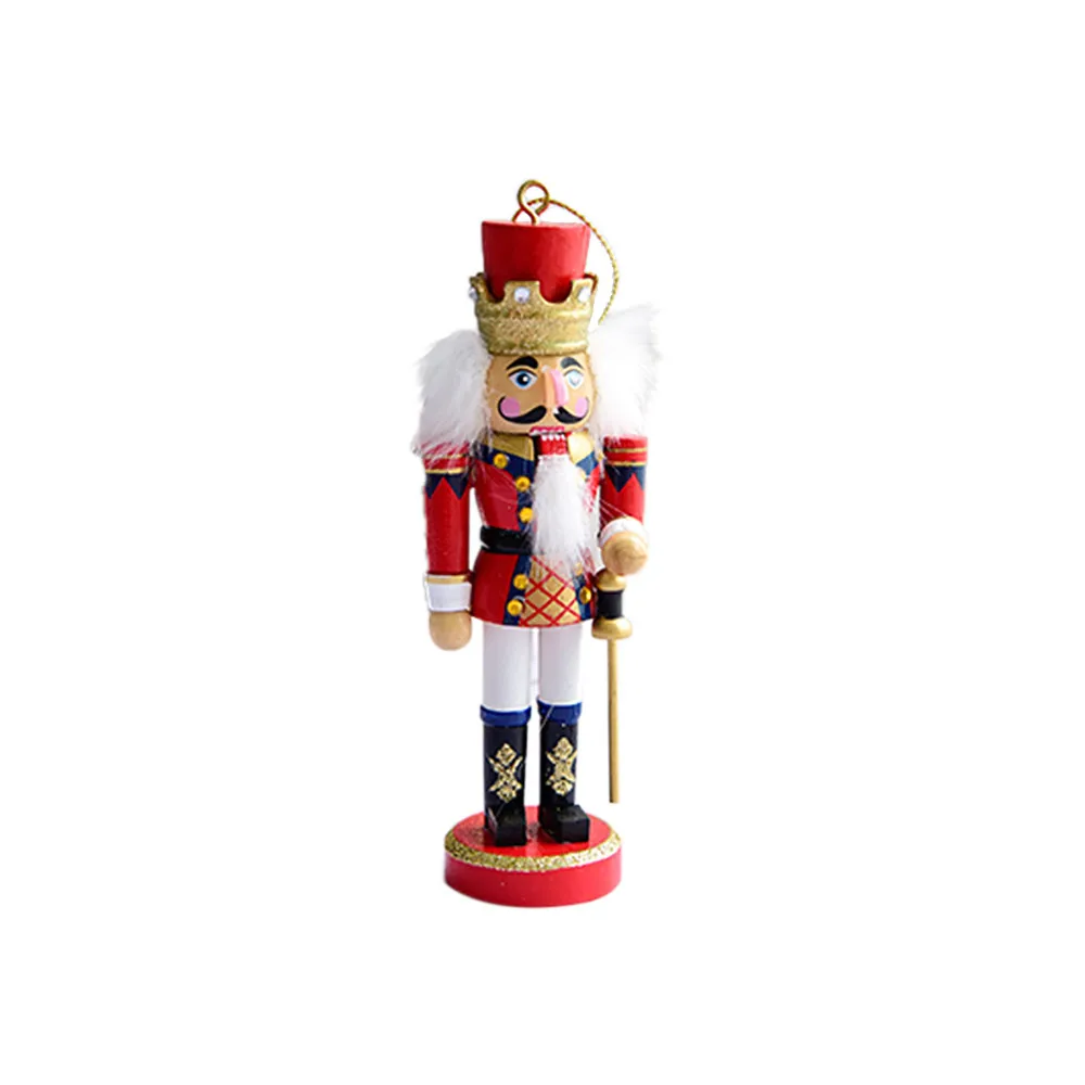 6 шт./компл. Новогодние рождественские деревянные украшения в виде солдата