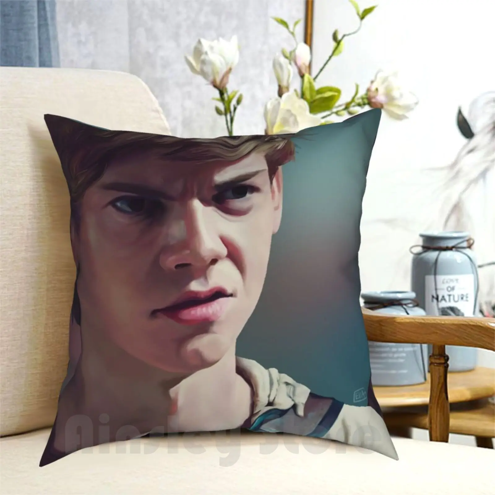 

What The Shuck-The Maze Runner-Newt Pillow Case Printed Home Soft DIY Pillow cover The Maze Runner Newt Tmr Thomas Brodie