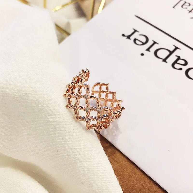 

GR2001 Wholesale Simple Ring Fashion Rose Gold Ring Men's and Women's Exclusive Couple Wedding Ring