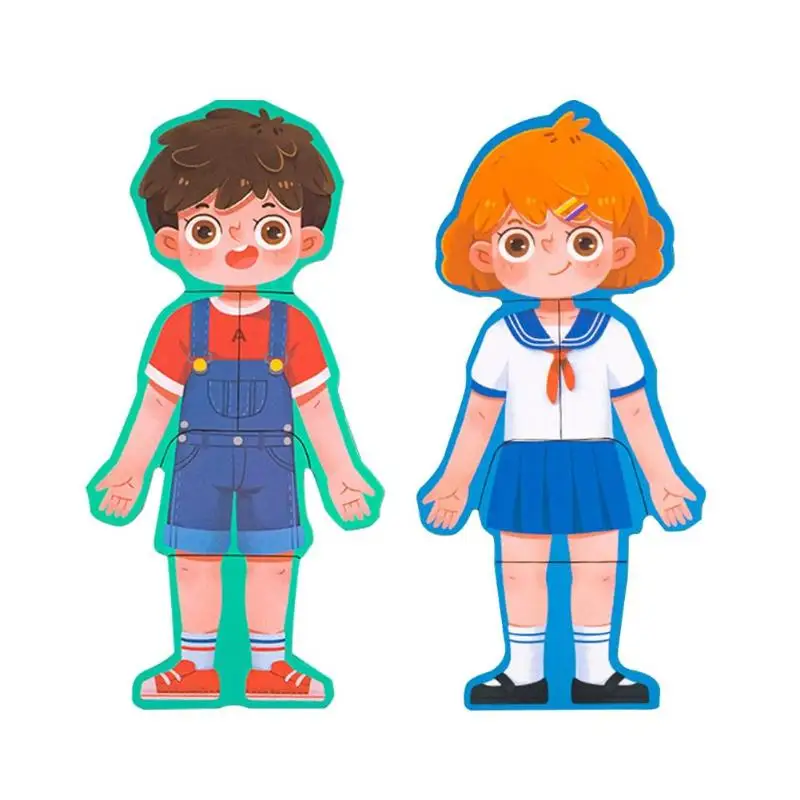 Малыш Boby познание игрушка Монтессори человеческого тела Структура головоломка в