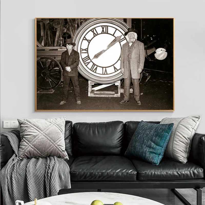 

Back to the Future Poster Classic Movie Print Alternative Film Retro Photo Vintage Style Wall Art Canvas Painting Home Decor