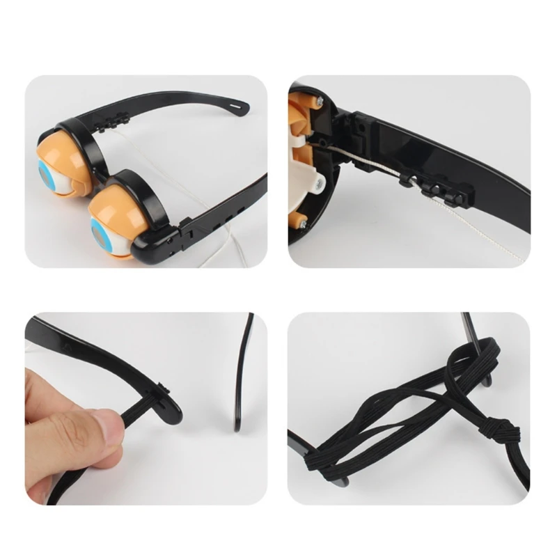 

Funny Prank Glasses Toys Horror Eyeball Dropping Glasses Crazy Eyes Toy for Kids J2HD