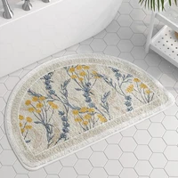 flocking bath mat anti slip absorbent bathroom carpet strong water absorption floor area rugs for shower room home door mats