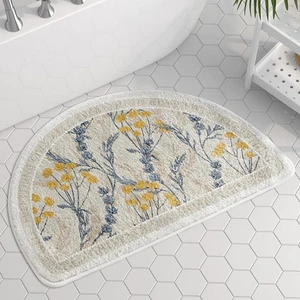 flocking bath mat anti slip absorbent bathroom carpet strong water absorption floor area rugs for shower room home door mats free global shipping