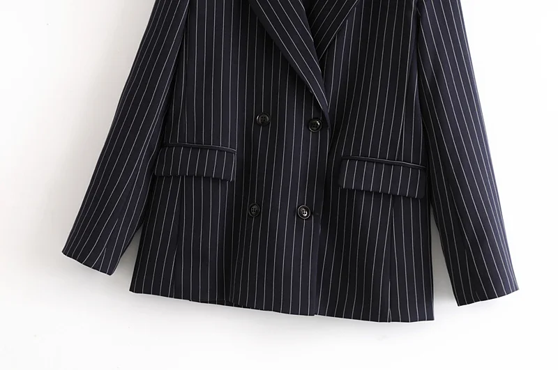 Повседневная одежда для отдыха блейзер в тонкую полоску с воротником OL 2020