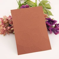 diy plastic bump embossing template of dotted line lace craft making scrapbooking photo album decoration embossed printing clip