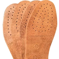 leather insole embossed deodorant sweat absorbent breathable gas leather insole massage non slip thick unisex leather insoles